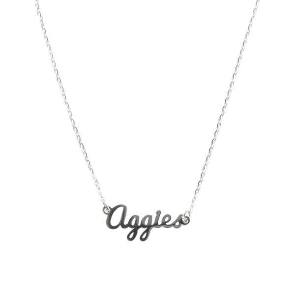 NECKLACE AGGIES SILVER